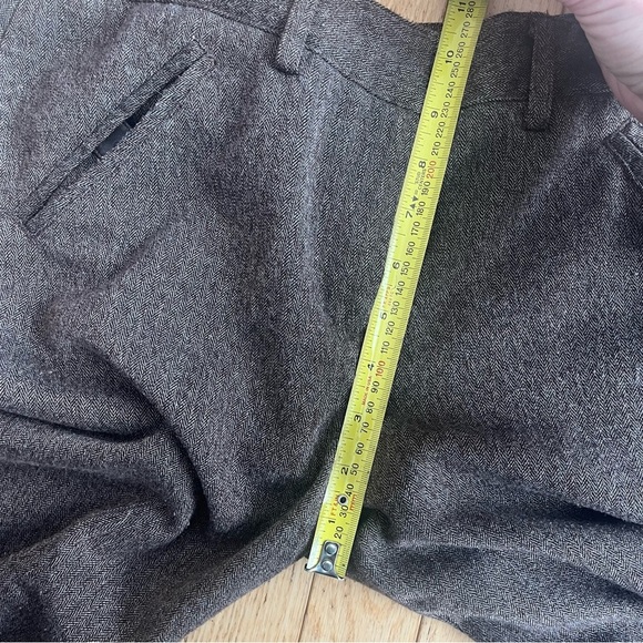 Brown New Directions petite tweed trouser pants work office women’s 10 10P - Picture 7 of 11